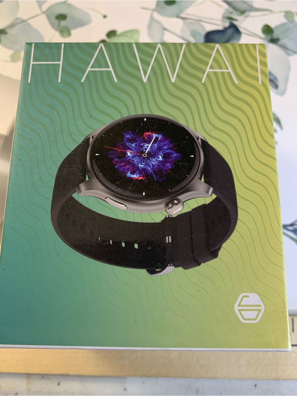 Hawai Black Smartwatch with Silicone Band